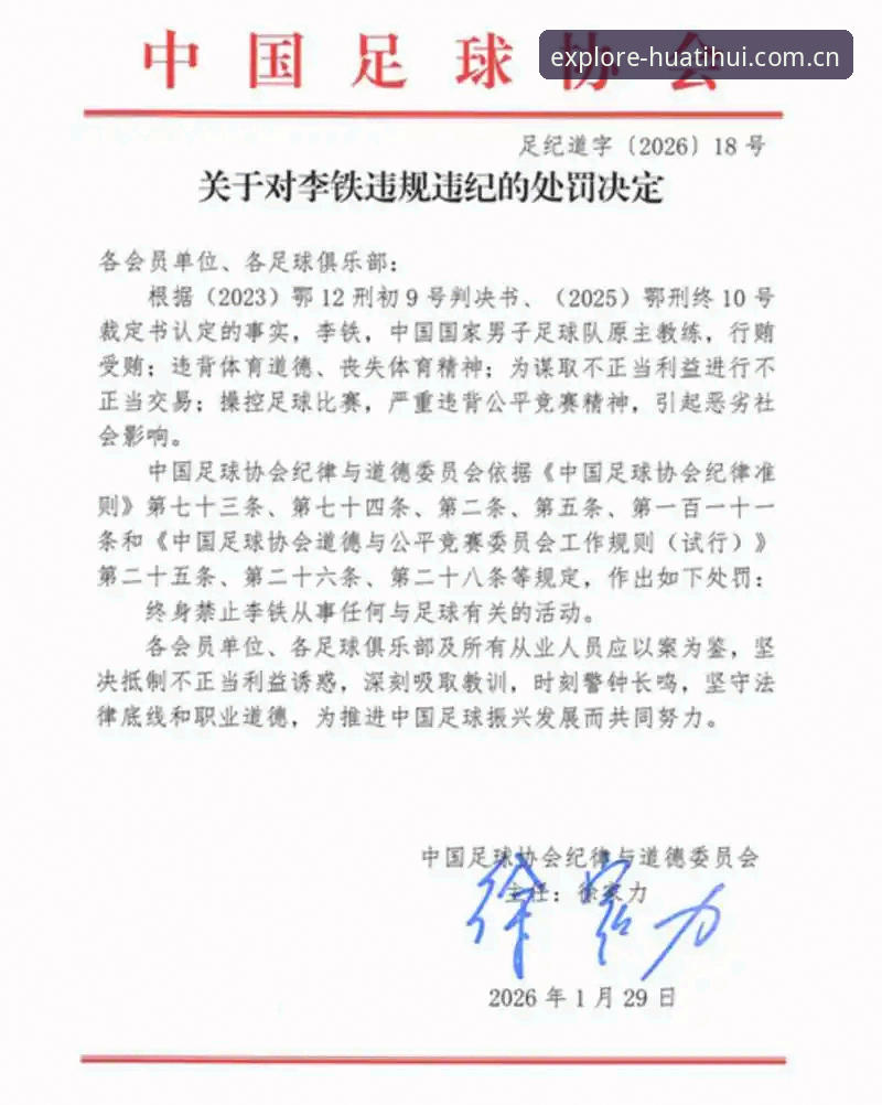 17人终身禁足、48人禁足5年：华体会APP下载必备的足协第三批罚单4维解析